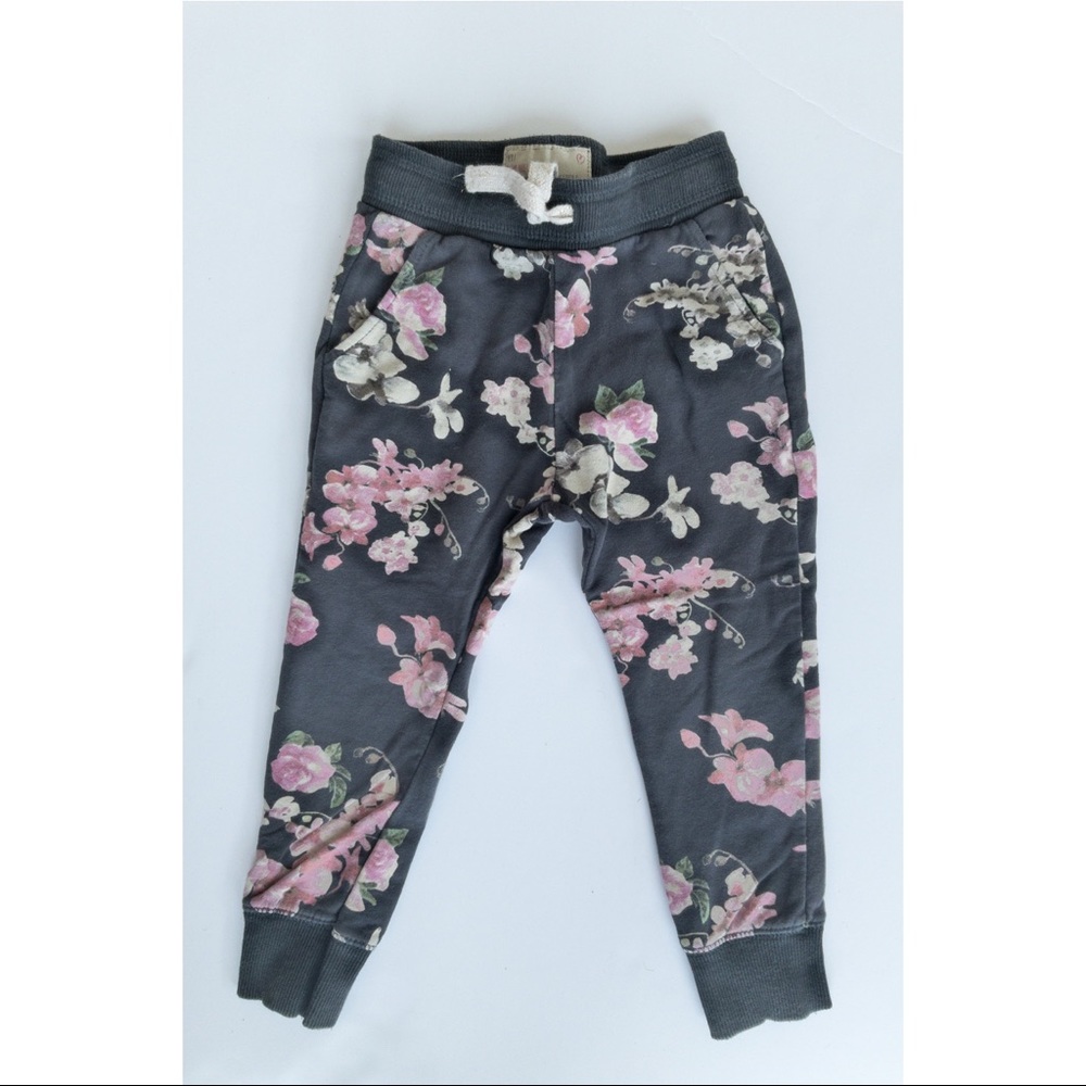 Zara Size 4 Floral Joggers